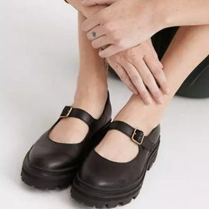 Madewell The Freya Platform Lugsole Mary Janes